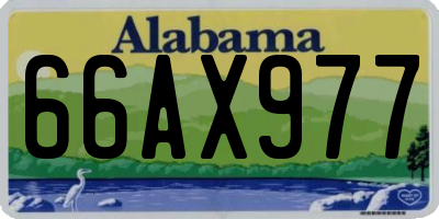 AL license plate 66AX977