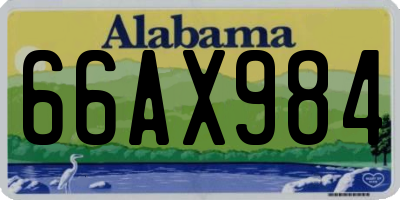 AL license plate 66AX984