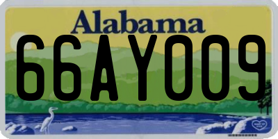 AL license plate 66AY009