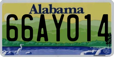 AL license plate 66AY014