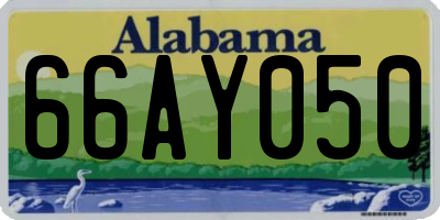 AL license plate 66AY050