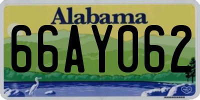AL license plate 66AY062