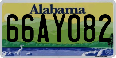 AL license plate 66AY082