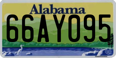 AL license plate 66AY095