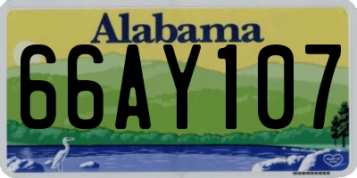 AL license plate 66AY107