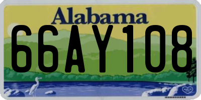 AL license plate 66AY108