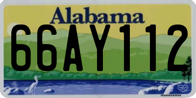AL license plate 66AY112