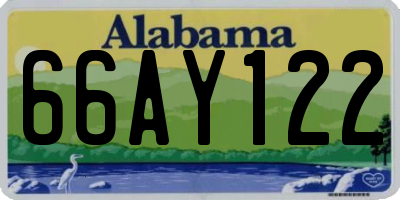 AL license plate 66AY122