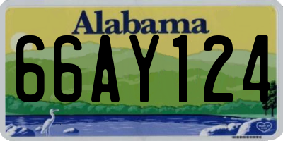 AL license plate 66AY124