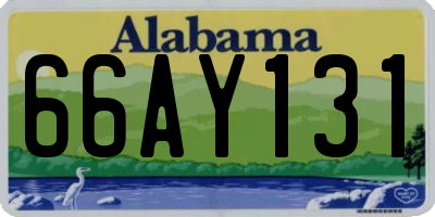 AL license plate 66AY131