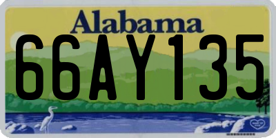 AL license plate 66AY135