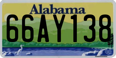AL license plate 66AY138