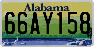AL license plate 66AY158