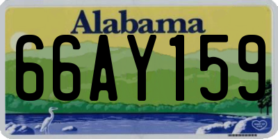 AL license plate 66AY159