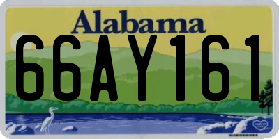 AL license plate 66AY161