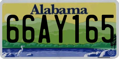 AL license plate 66AY165