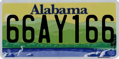 AL license plate 66AY166