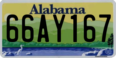 AL license plate 66AY167