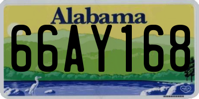 AL license plate 66AY168