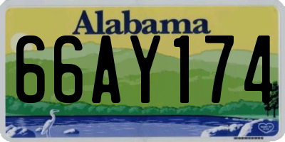 AL license plate 66AY174