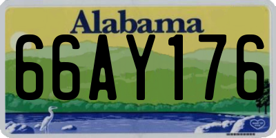 AL license plate 66AY176