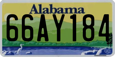 AL license plate 66AY184