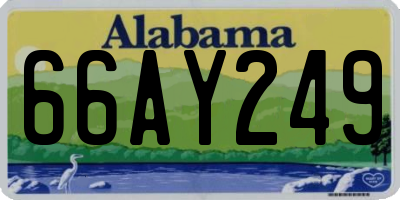 AL license plate 66AY249