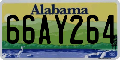 AL license plate 66AY264