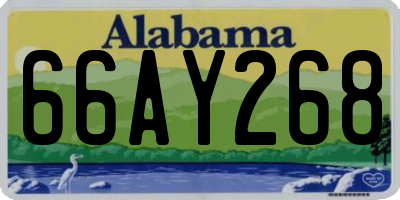 AL license plate 66AY268