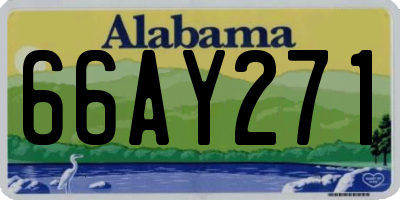 AL license plate 66AY271