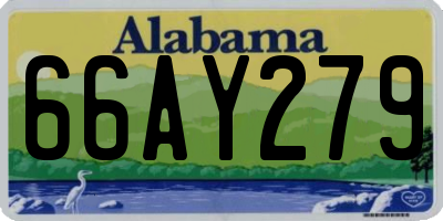AL license plate 66AY279