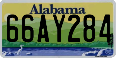 AL license plate 66AY284