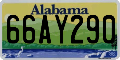 AL license plate 66AY290