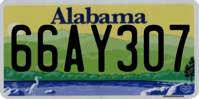 AL license plate 66AY307