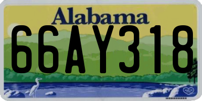 AL license plate 66AY318