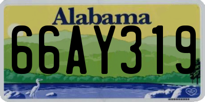 AL license plate 66AY319