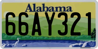 AL license plate 66AY321