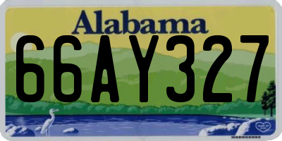 AL license plate 66AY327