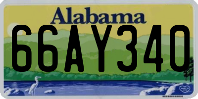 AL license plate 66AY340