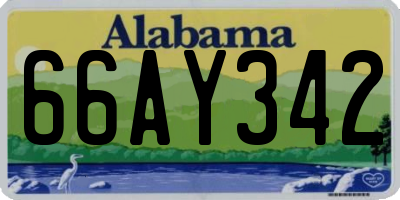 AL license plate 66AY342