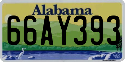 AL license plate 66AY393