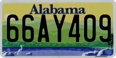 AL license plate 66AY409