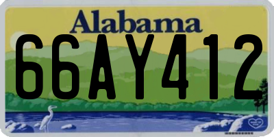 AL license plate 66AY412