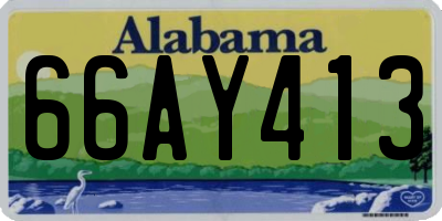 AL license plate 66AY413