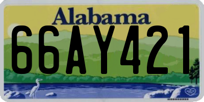 AL license plate 66AY421