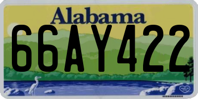 AL license plate 66AY422