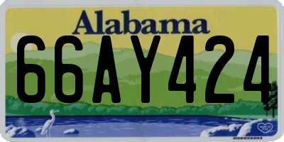 AL license plate 66AY424