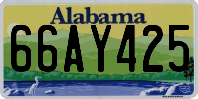 AL license plate 66AY425
