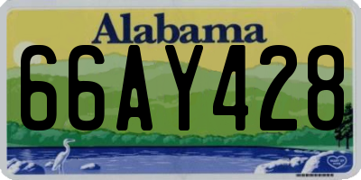 AL license plate 66AY428