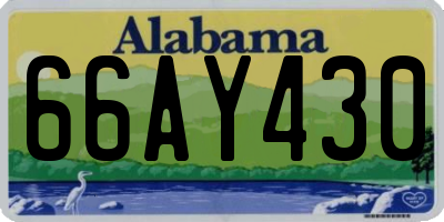 AL license plate 66AY430